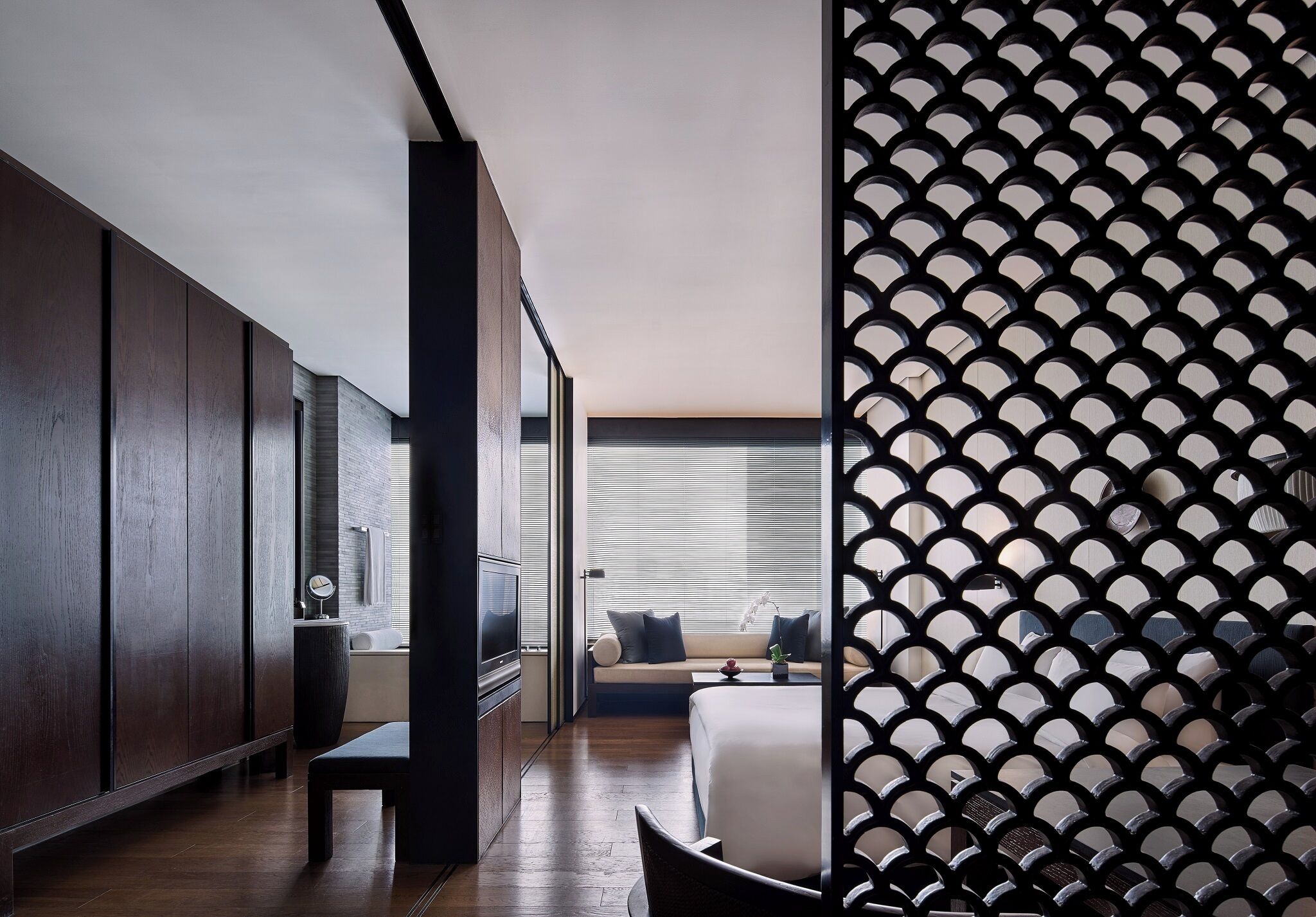 1 Schlafzimmer, hochwertige Bettwaren, Daunenbettdecken