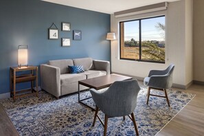 Suite, 1 King Bed with Sofa bed | Hypo-allergenic bedding, pillowtop beds, in-room safe, desk - Four Points by Sheraton Ontario-Rancho Cucamonga (Rancho Cucamonga)