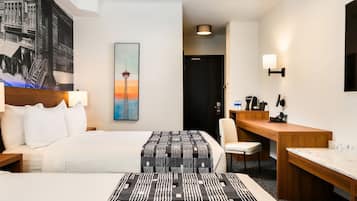 Elevated Queen | Premium bedding, in-room safe, individually decorated