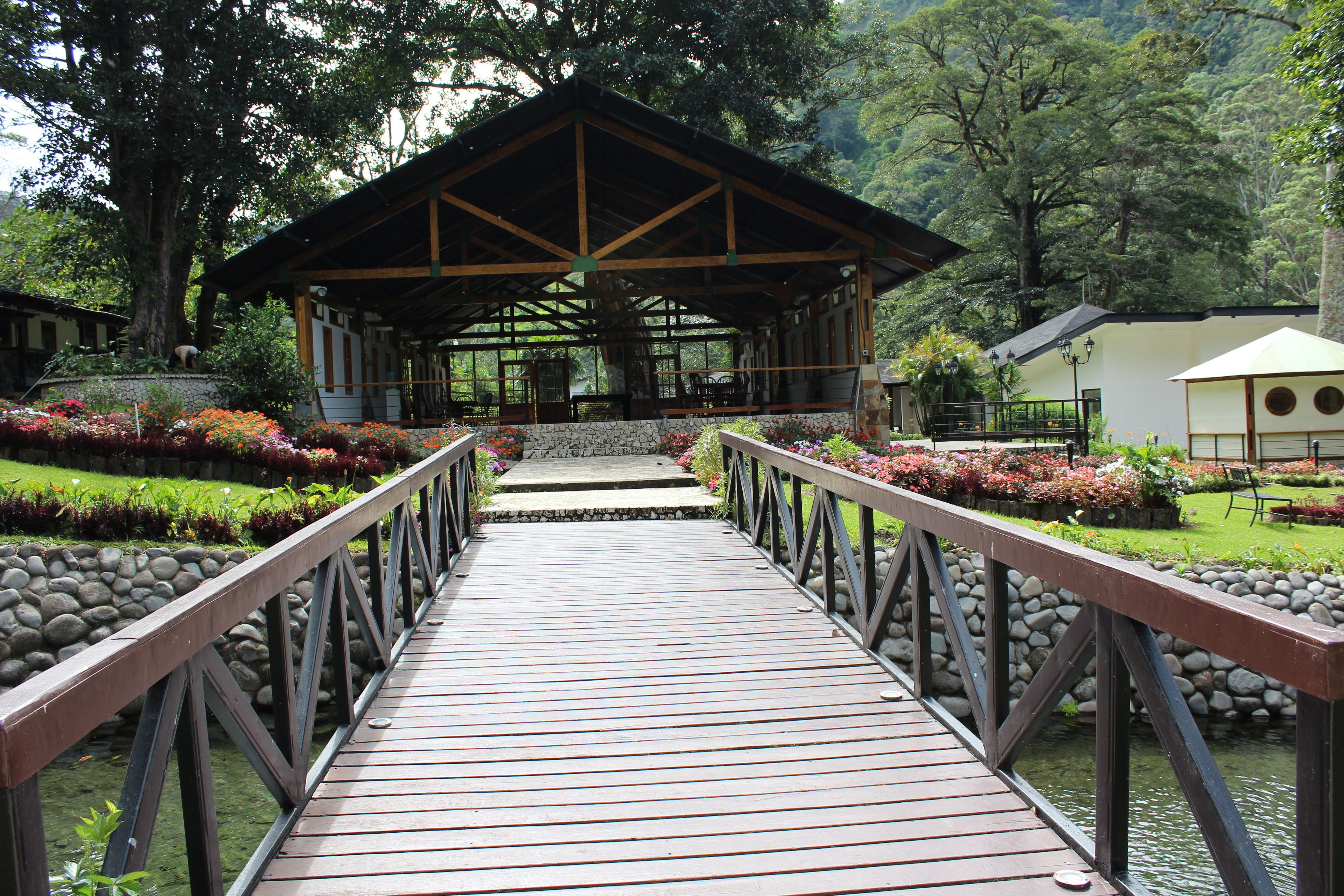 Outdoor banquet area