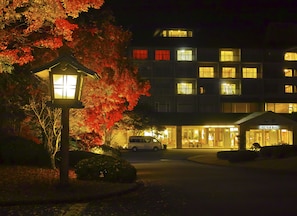 Front of property – evening/night