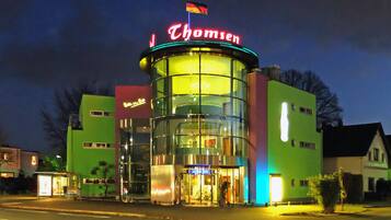 Front of property – evening/night