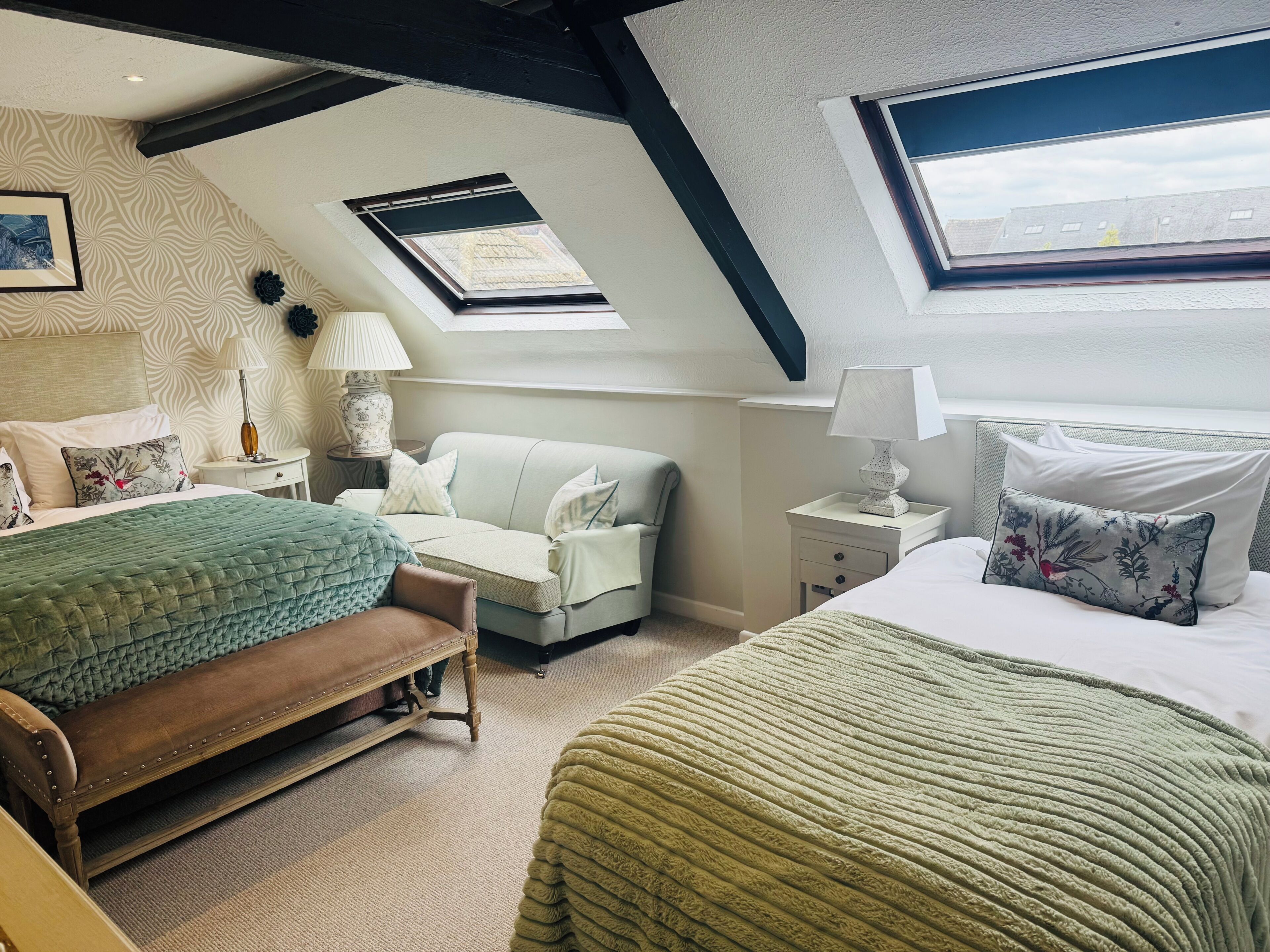 Family Room | Premium bedding, individually decorated, individually furnished, desk