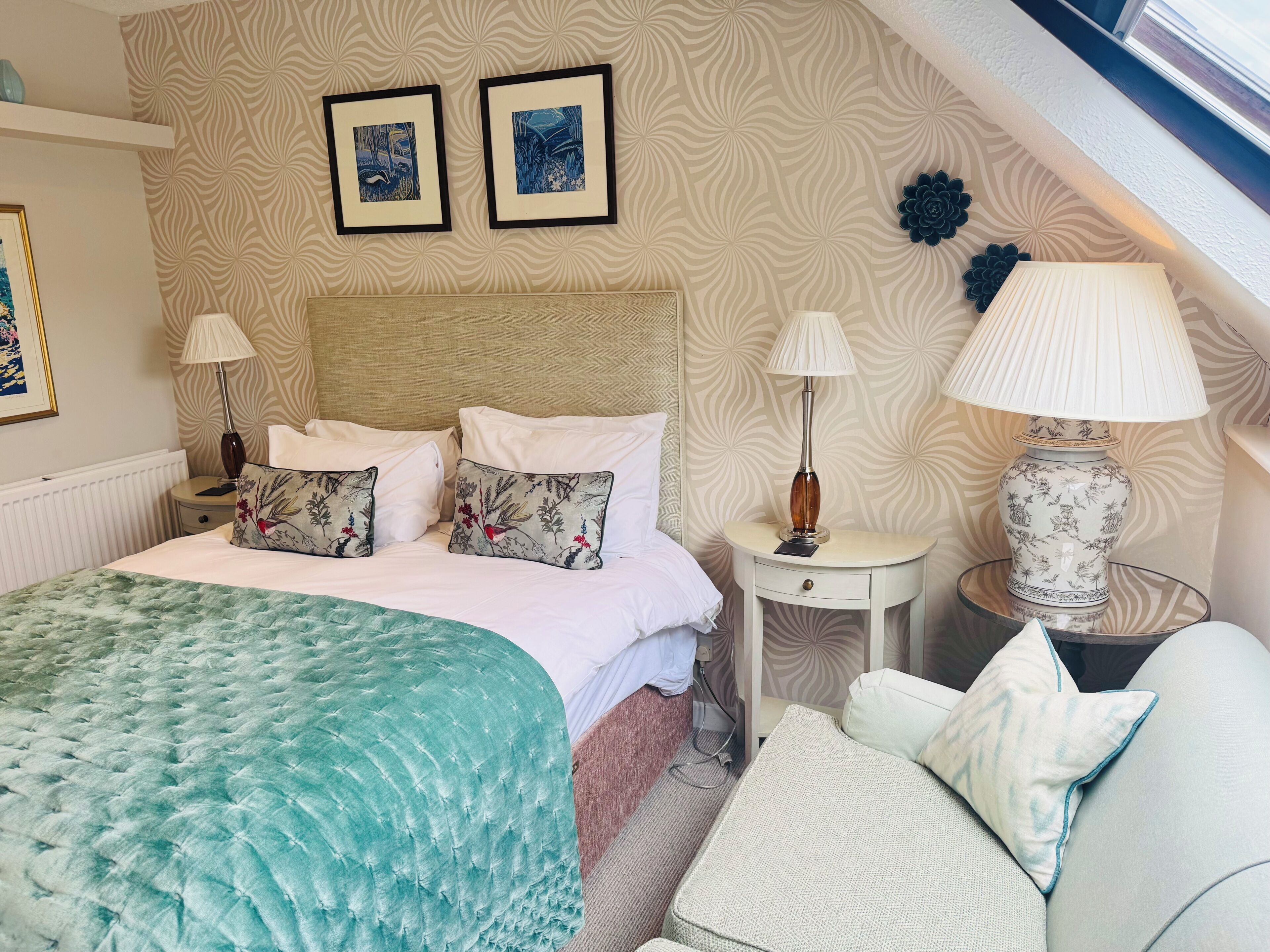 Family Room | Premium bedding, individually decorated, individually furnished, desk