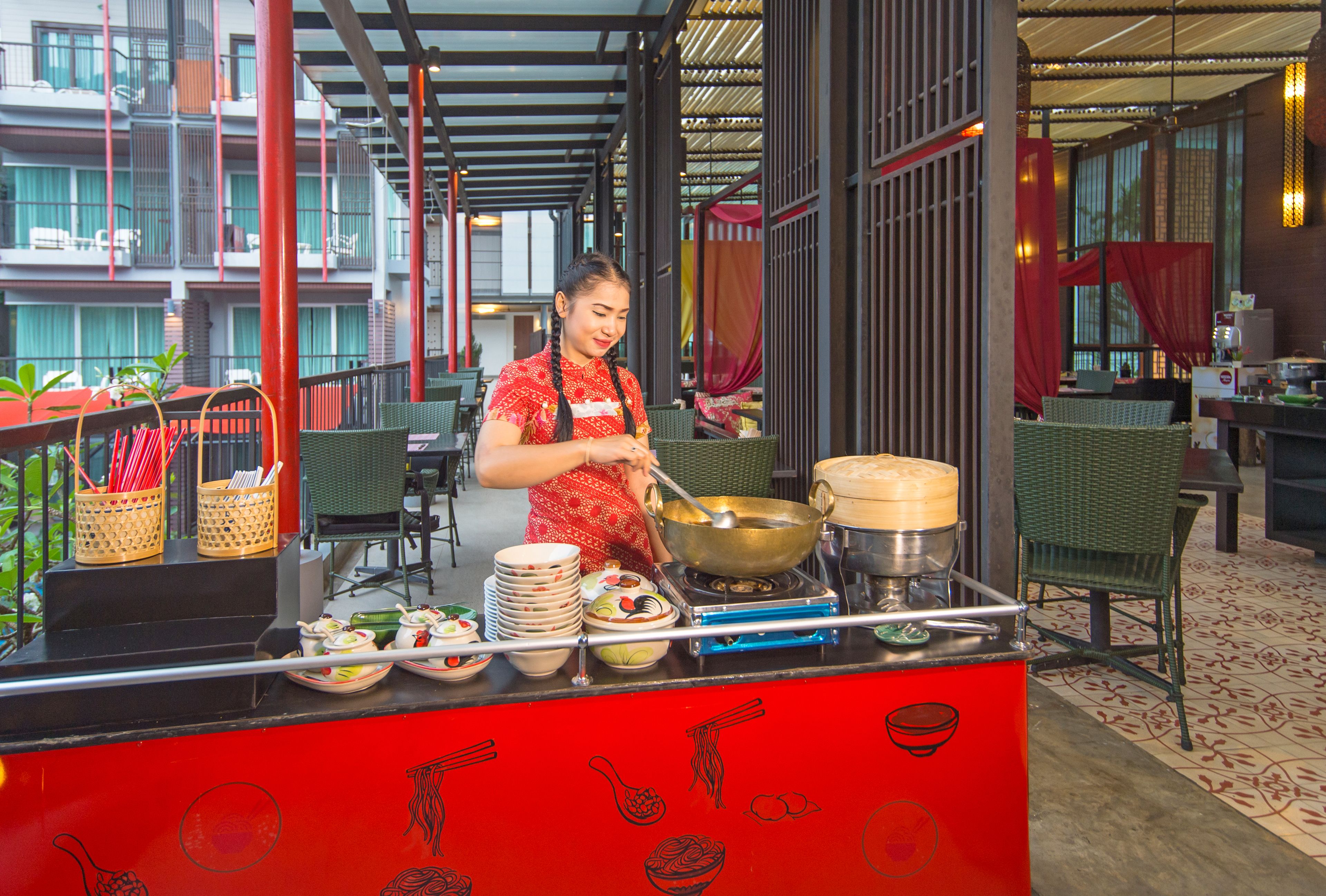 daily buffet breakfast (thb 250 per person)