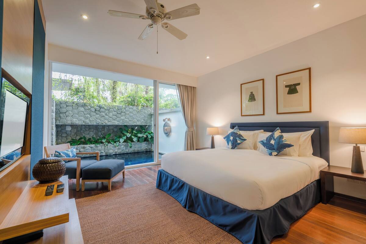 Four Bedroom Plunge Pool Residence | 객실 내 금고, 암막 커튼, 다리미/다리미판, 침  대 시트