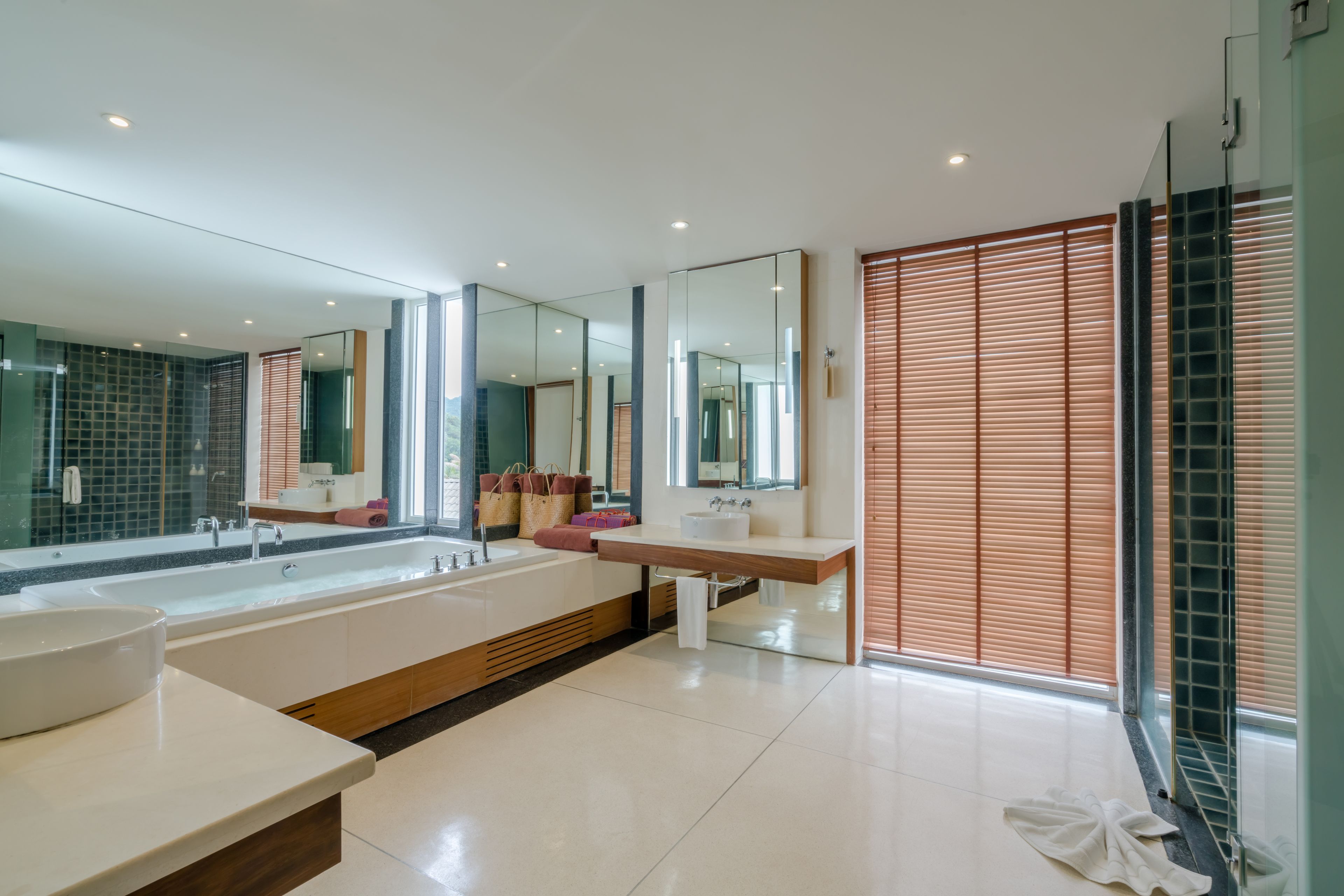 two bedroom suite (supersize penthouse) | bathroom | separate bathtub and shower, deep-soaking bathtub, rainfall showerhead