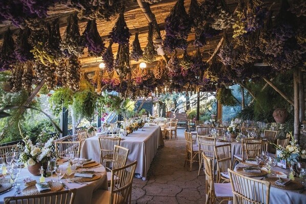 Área interna para casamento