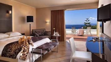 Habitación estándar, vistas al mar | 1 dormitorio, escritorio, sistema de insonorización y wifi gratis