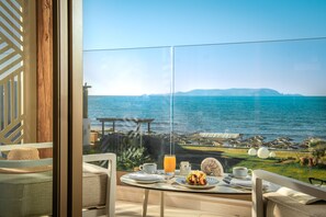 غرفة سوبيريور مزدوجة - بمنظر للبحر | شرفة