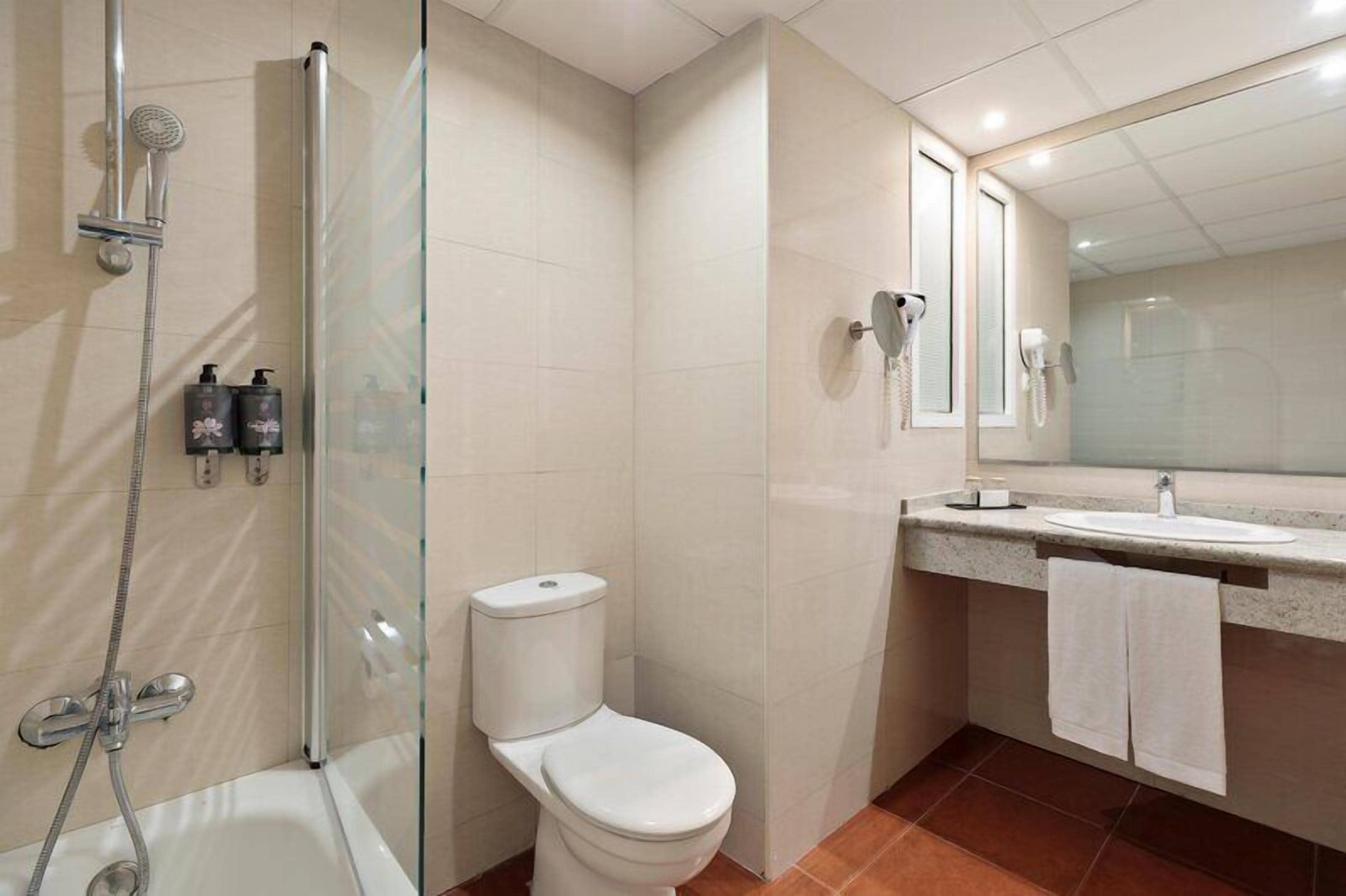 Bidet, towels