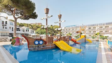 Indoor pool, outdoor pool, pool loungers