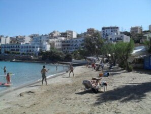 Beach nearby, sun-loungers, beach umbrellas, beach towels