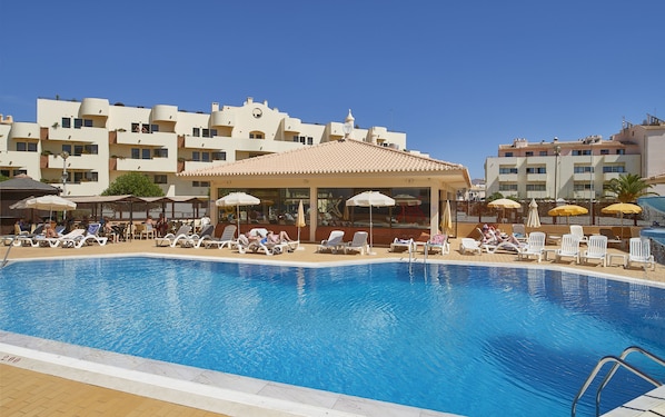 Indoor pool, 2 outdoor pools, open 8:30 AM to 6:30 PM, pool umbrellas