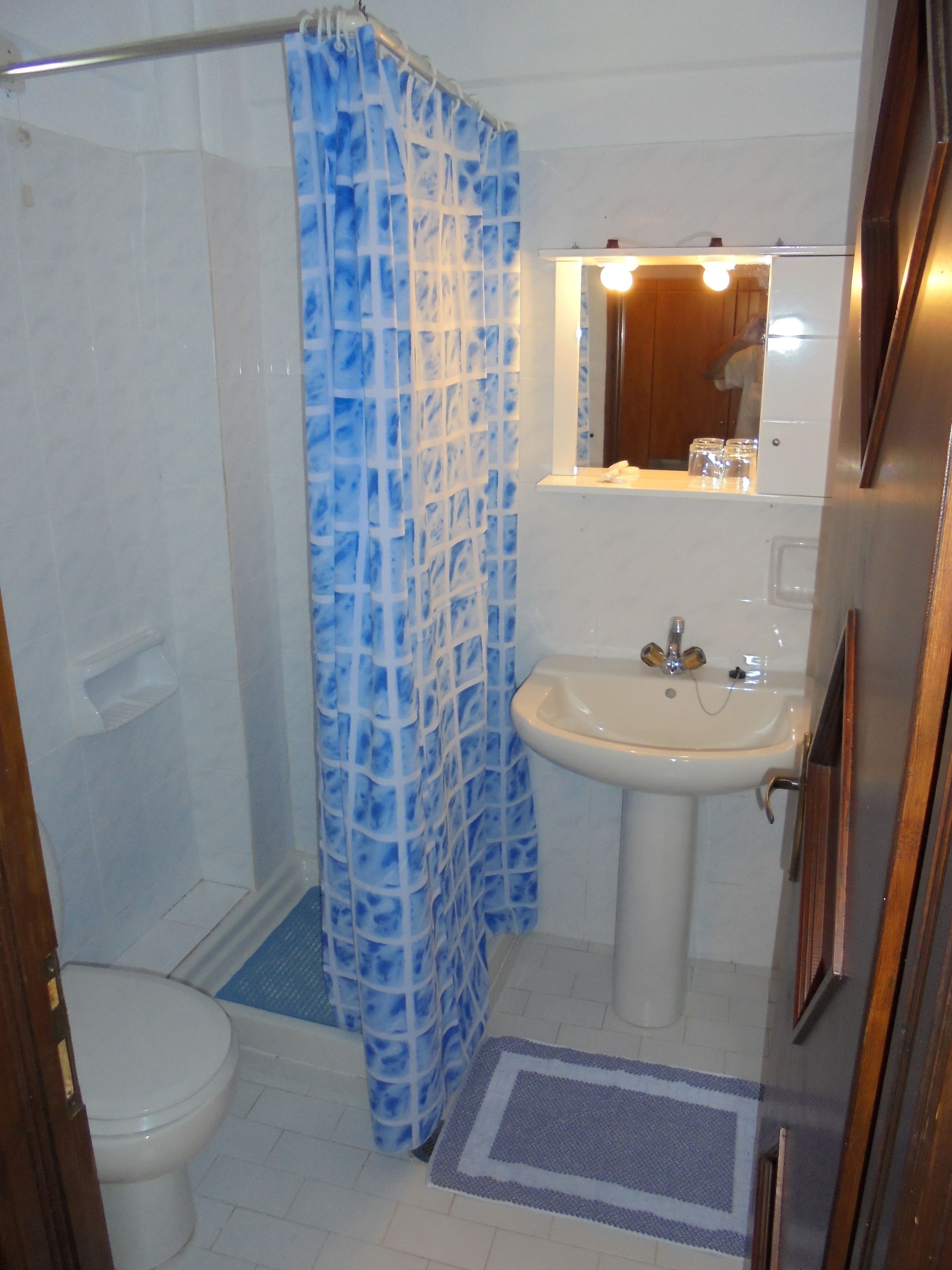 economy twin room, garden view | bathroom | shower, free toiletries, hair dryer, towels