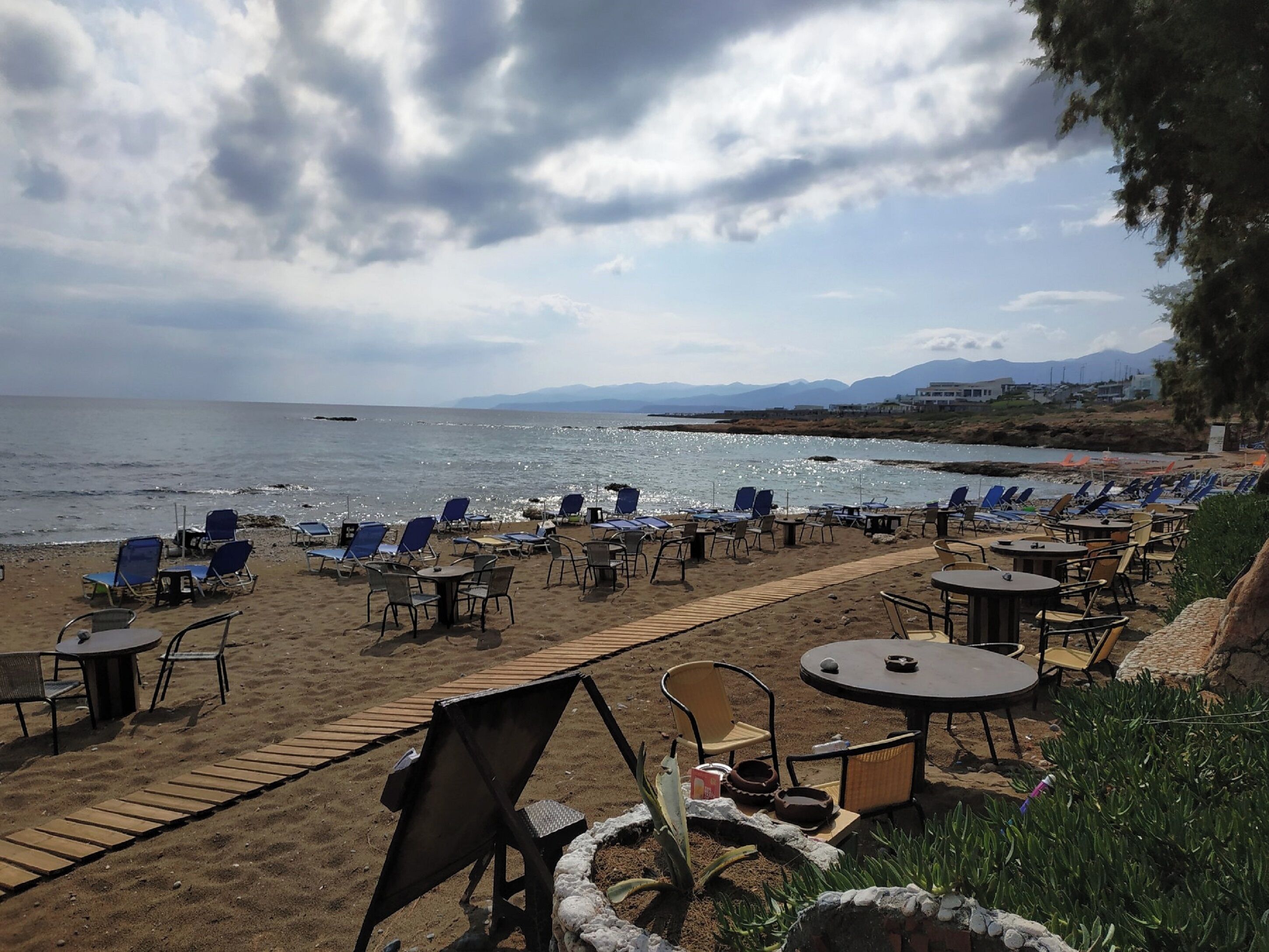 On the beach, beach bar