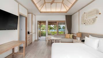 Villa Deluxe, 1 très grand lit, vue mer | 1 chambre, minibar, coffres-forts dans les chambres, bureau