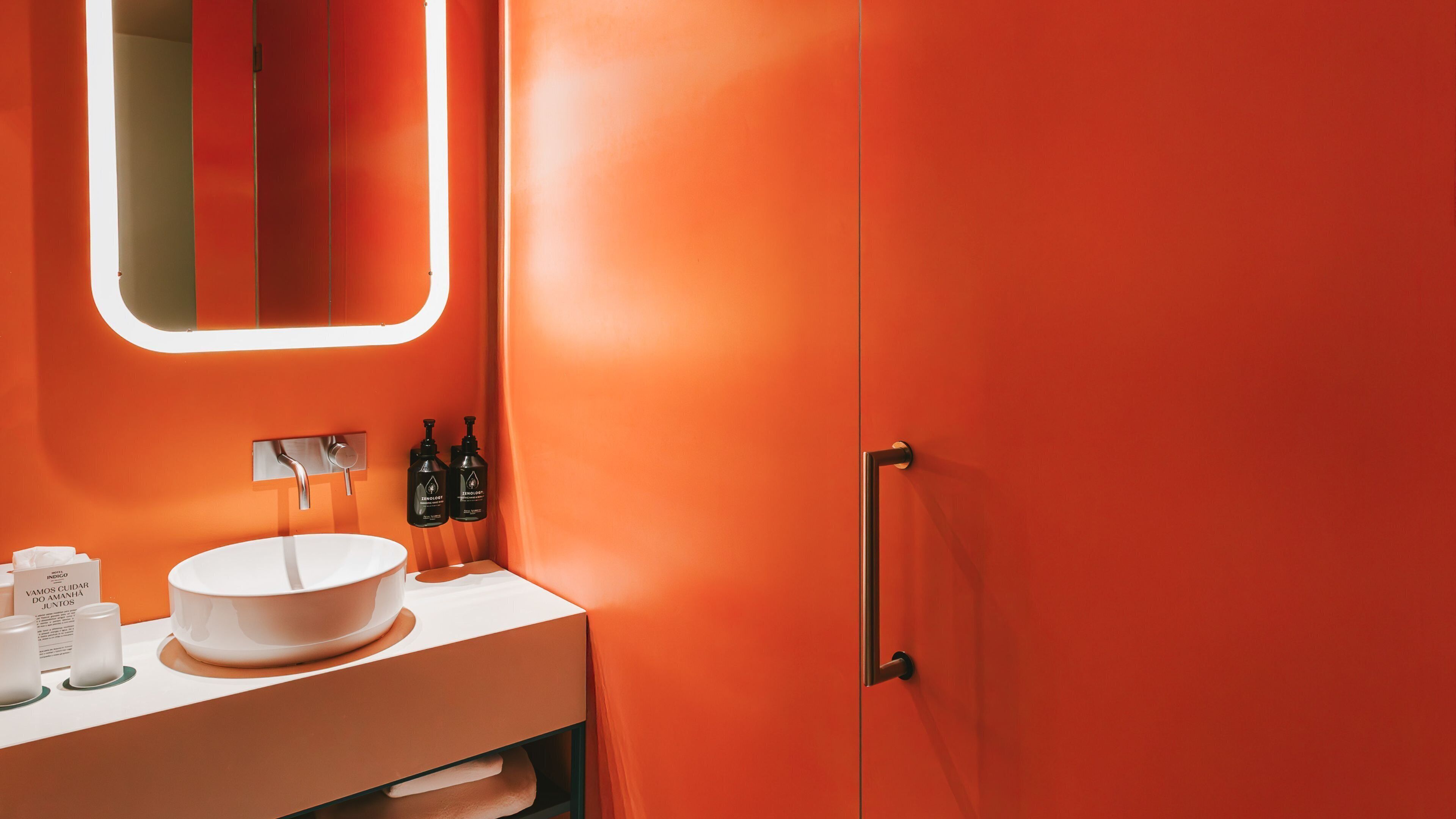 Designer toiletries, hair dryer, bathrobes, towels