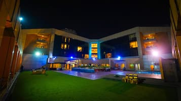Outdoor banquet area