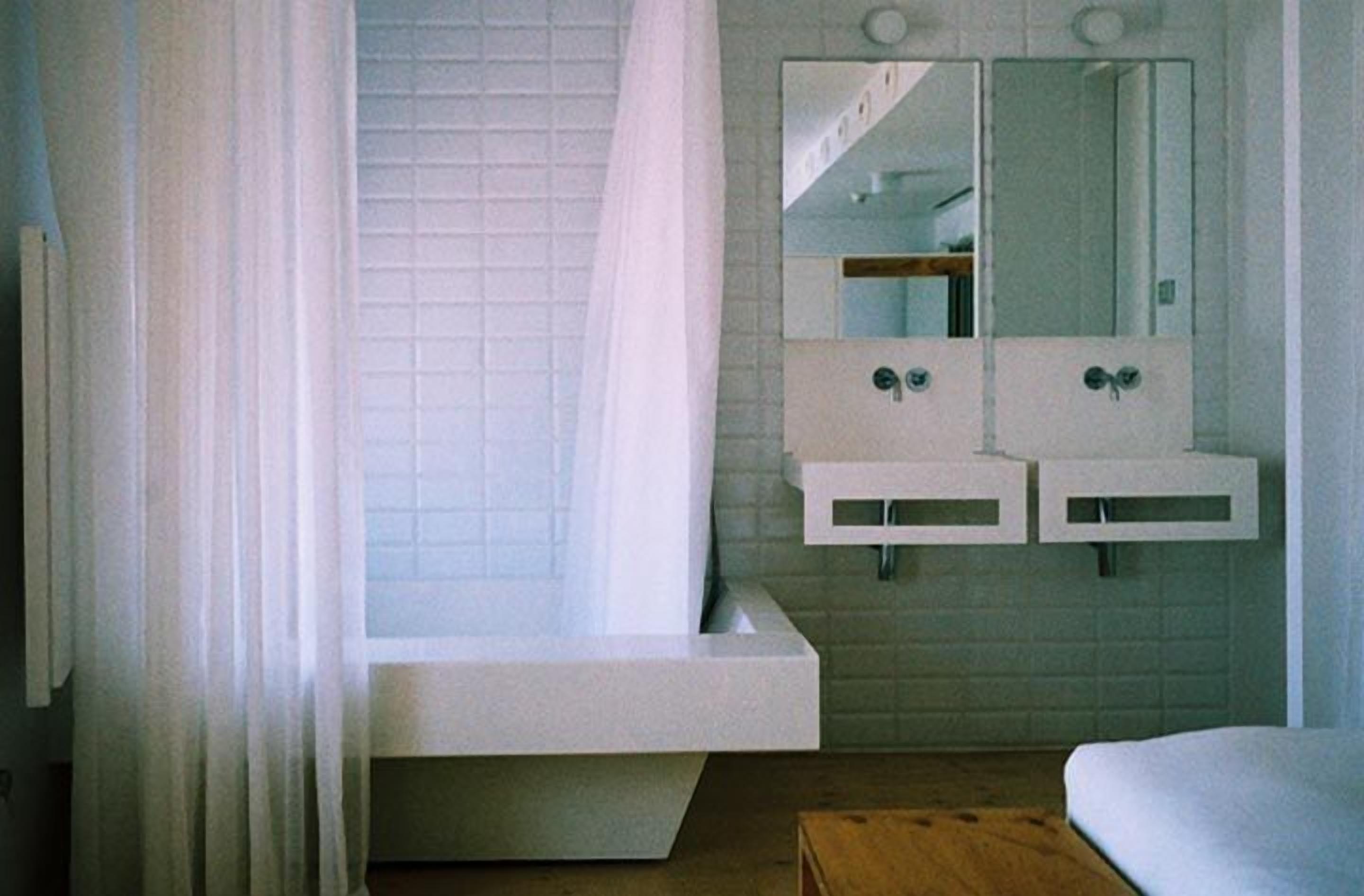 shower, hair dryer, bathrobes, slippers