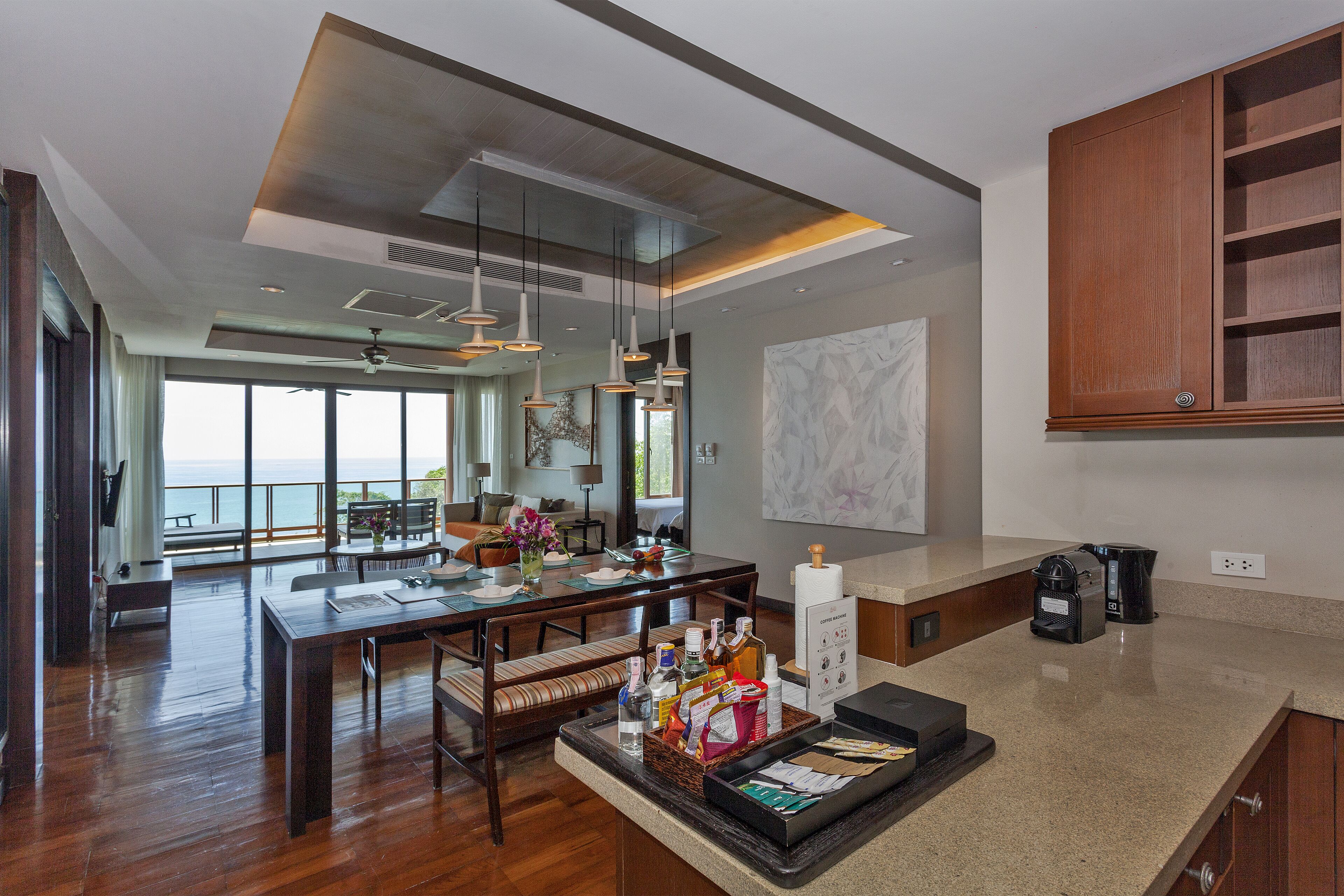 42-inch flat-screen tv with satellite channels, tv, dvd player