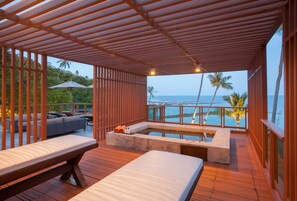 Villa, 2 Bedrooms, Private Pool, Beachfront | View from room