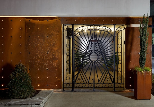 Entrada de la propiedad