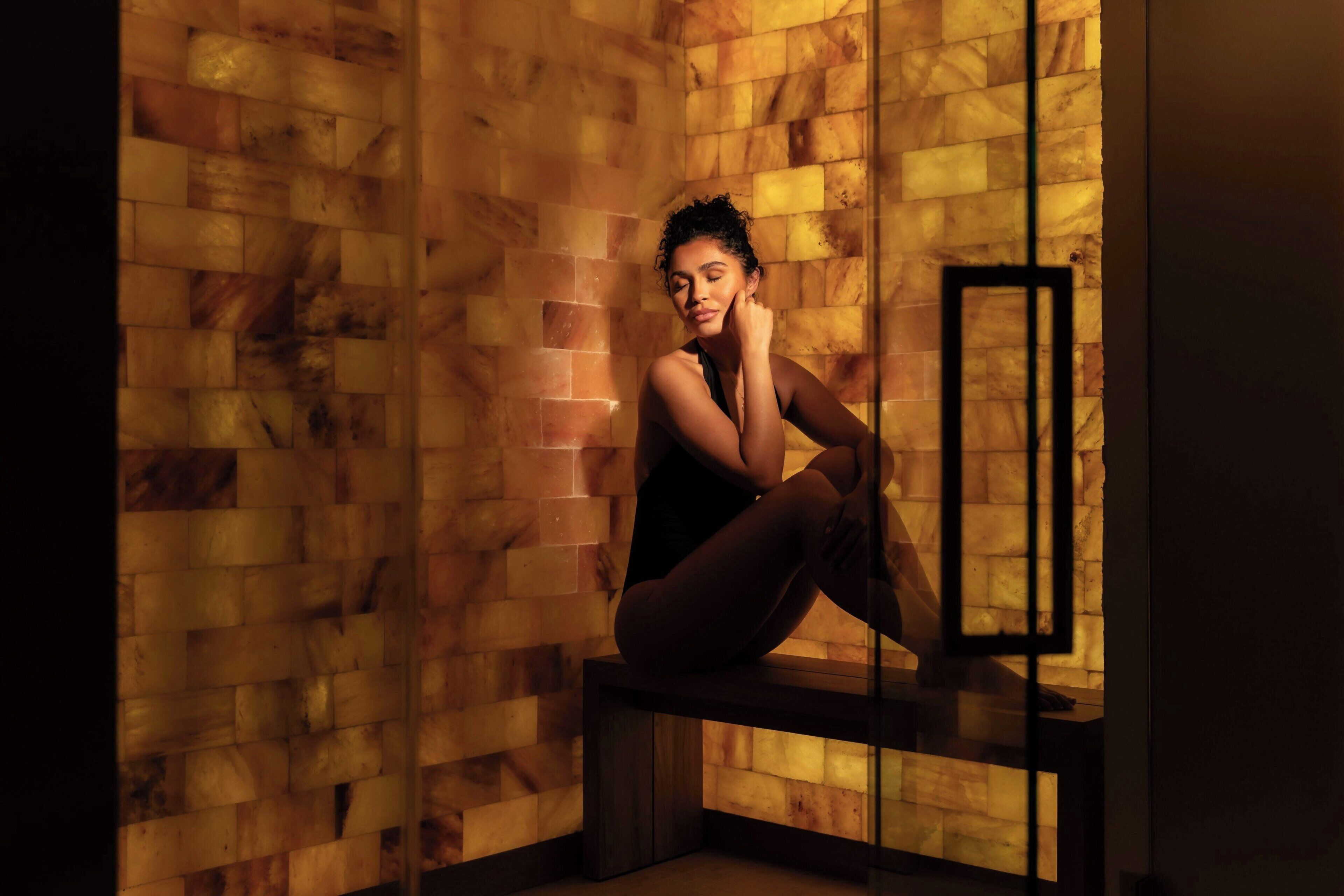 Couples treatment rooms, sauna, body treatments, facials