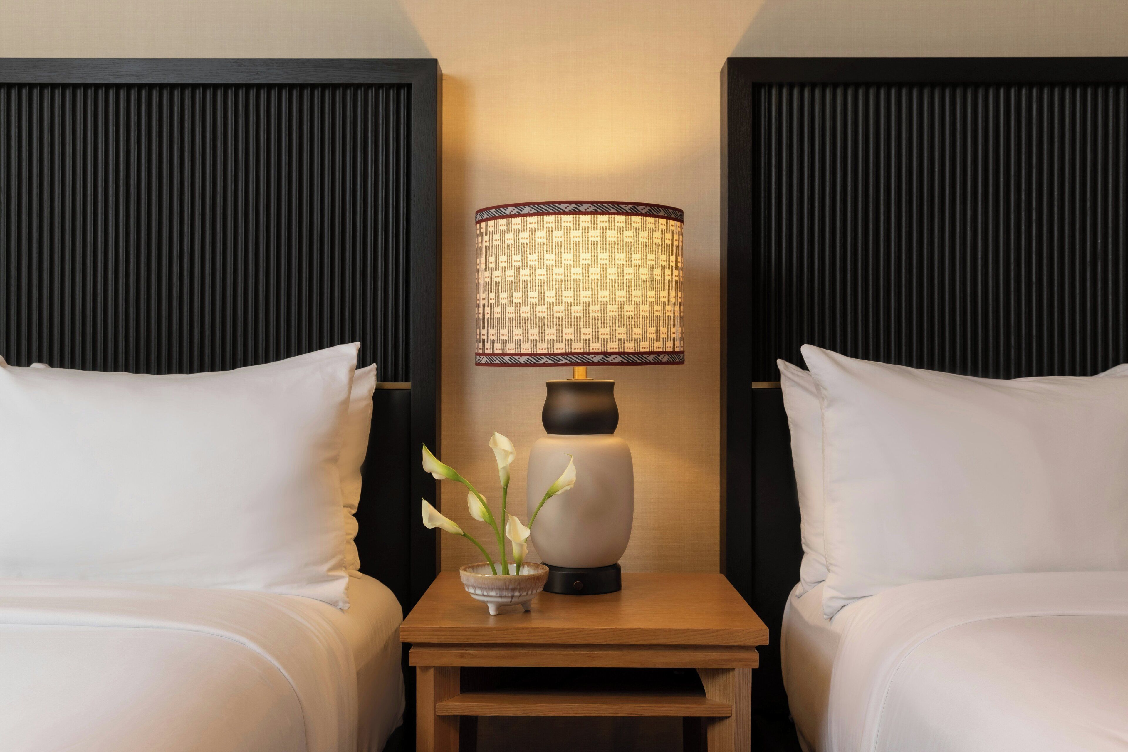 Premium bedding, down comforters, minibar, in-room safe