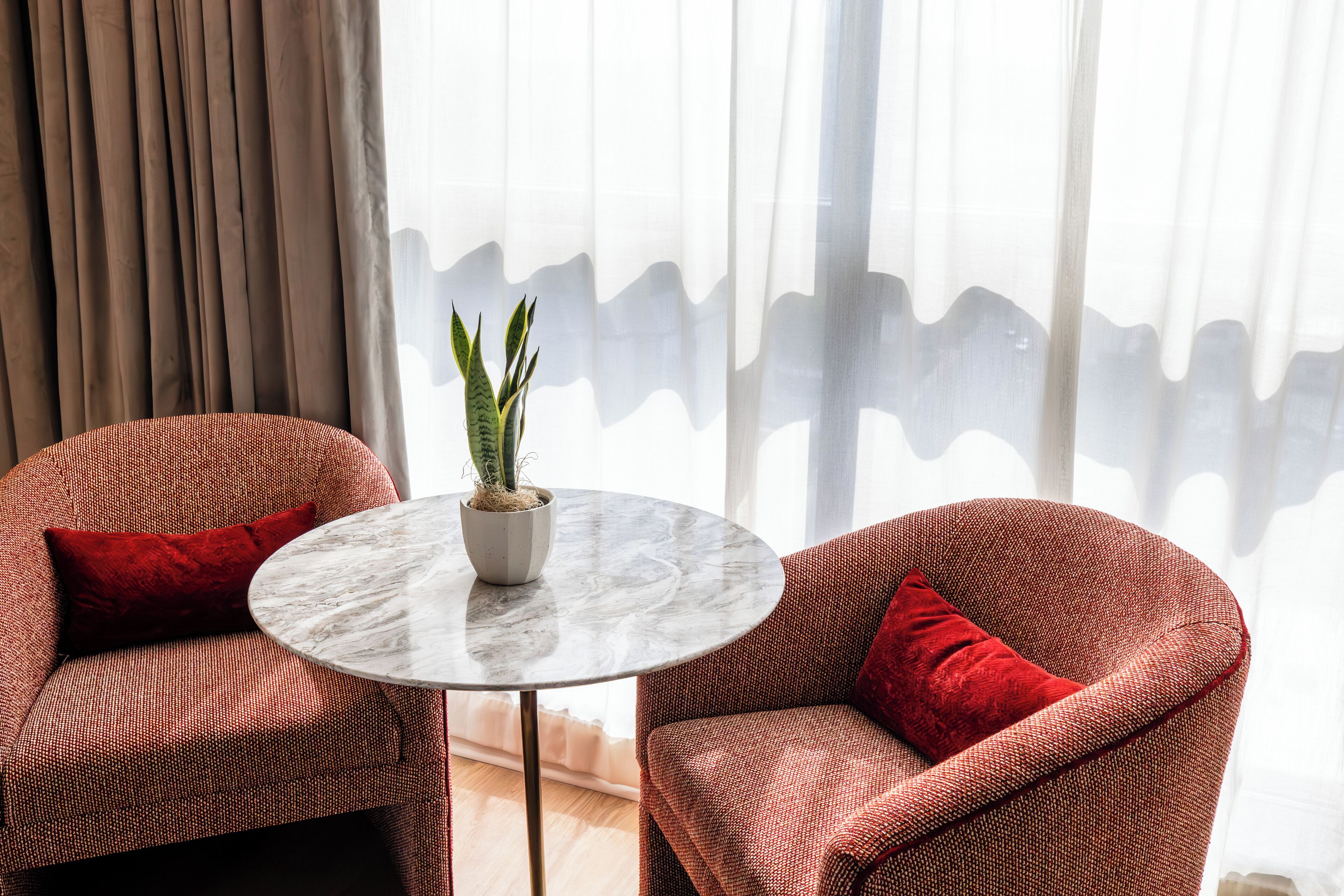 premium bedding, down duvets, minibar, in-room safe