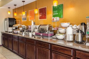 Free daily buffet breakfast