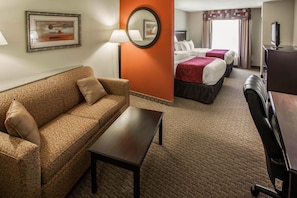 Premium bedding, desk, laptop workspace, blackout drapes - Comfort Suites Bloomington I-55 and I-74 (Bloomington)