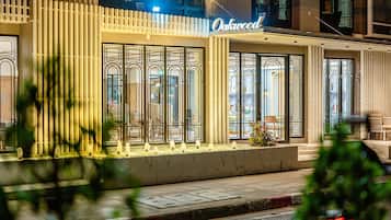 Front of property – evening/night