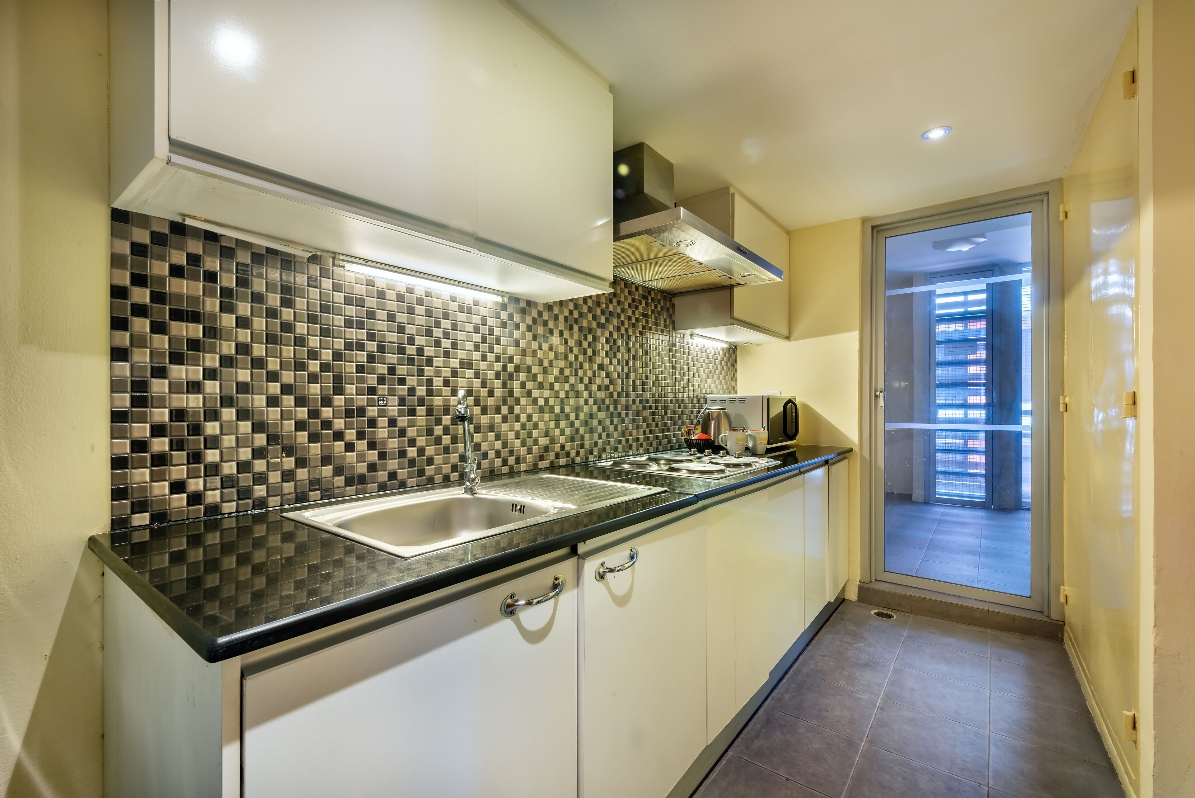 fridge, electric kettle