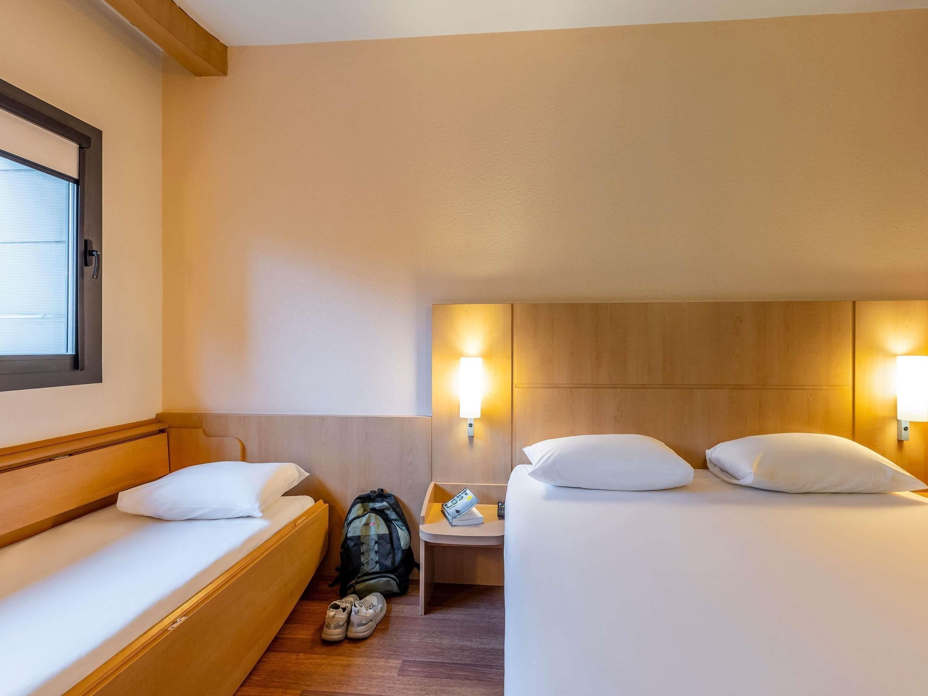 Standard Double Room (with an extra bed) | In-room safe, desk, laptop workspace, blackout drapes