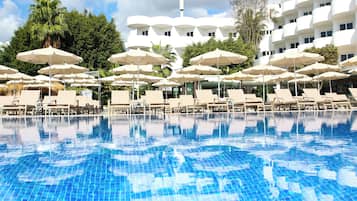Indoor pool, outdoor pool, pool cabanas (surcharge), pool umbrellas