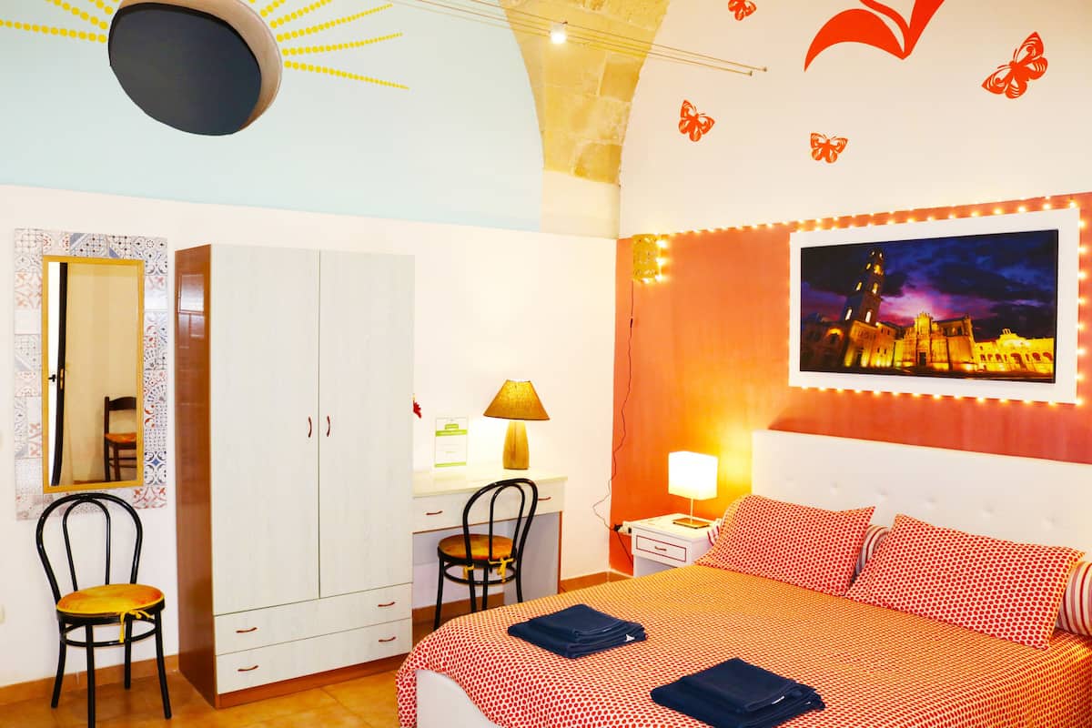 Chambre double | Bureau, rideaux d’obscurcissement, système d’insonorisation