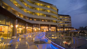 Front of property – evening/night