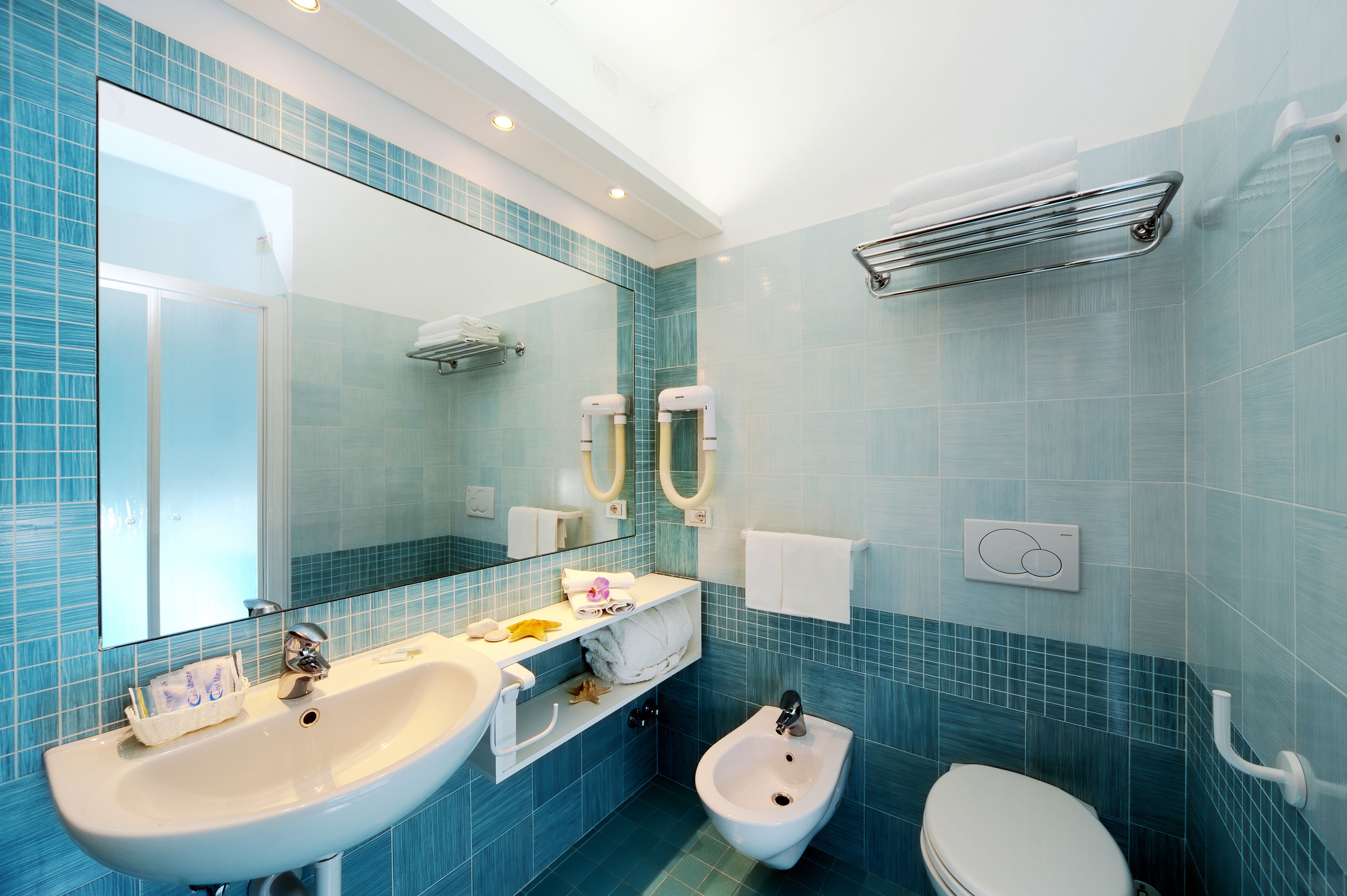 classic double or twin room, sea view | bathroom | shower, free toiletries, hair dryer, bidet