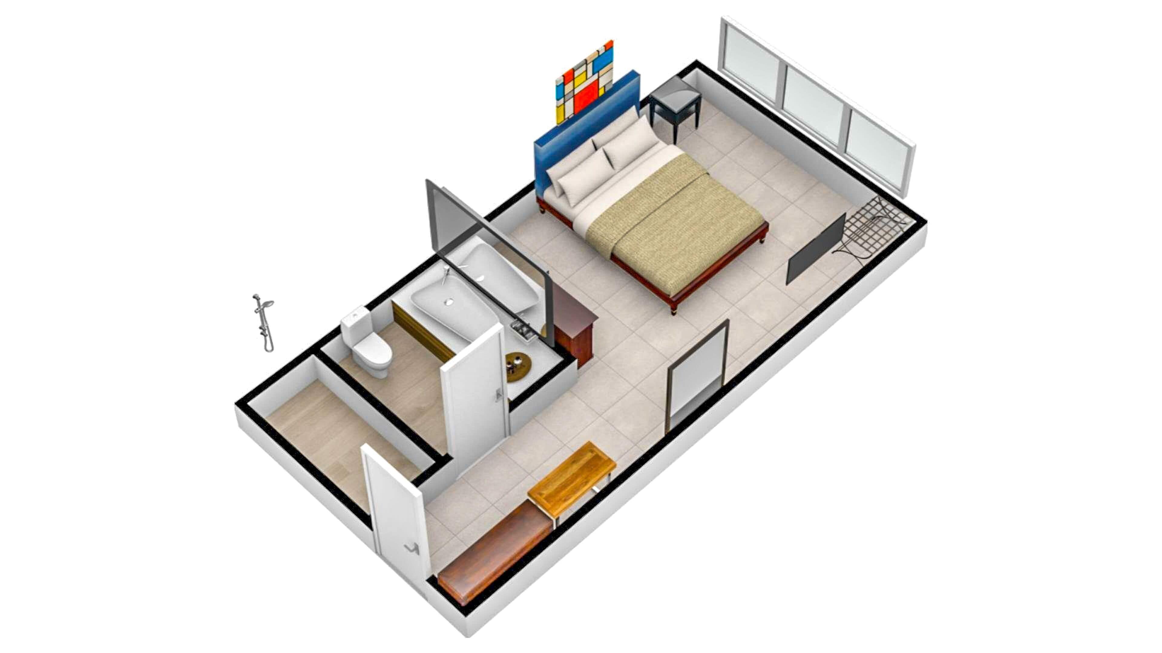 small room - queen | floor plan