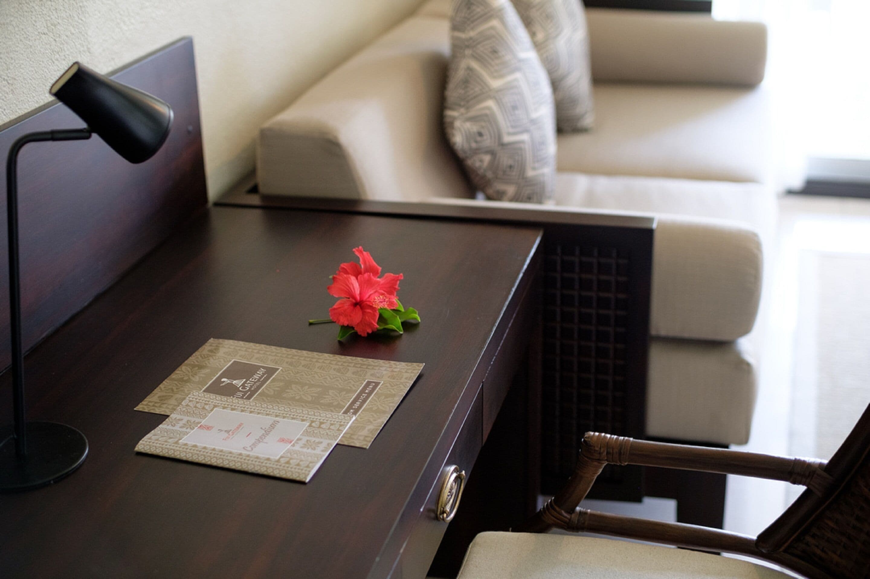 deluxe pool view room | living area | 32-inch lcd tv with satellite channels, tv