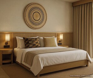 Caja de seguridad en la habitación, escritorio y cortinas blackout 