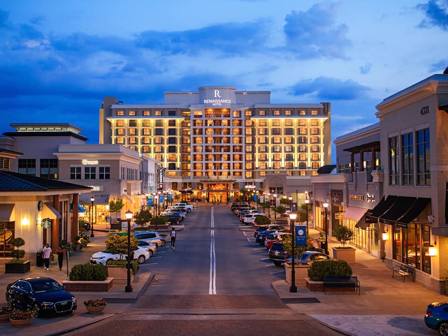 Front of property – evening/night