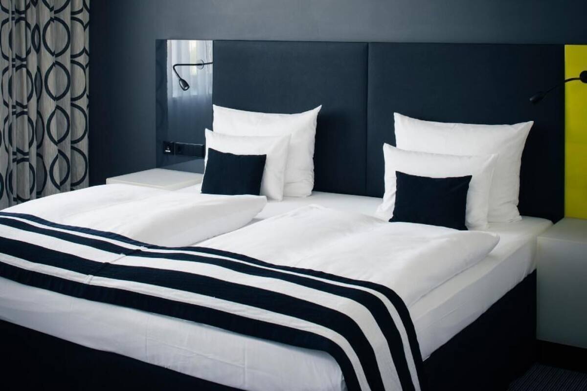 In-room safe, desk, laptop workspace, blackout curtains