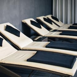 Sauna, hot tub, aromatherapy, facials, manicures and pedicures, massages