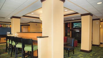 Free daily buffet breakfast