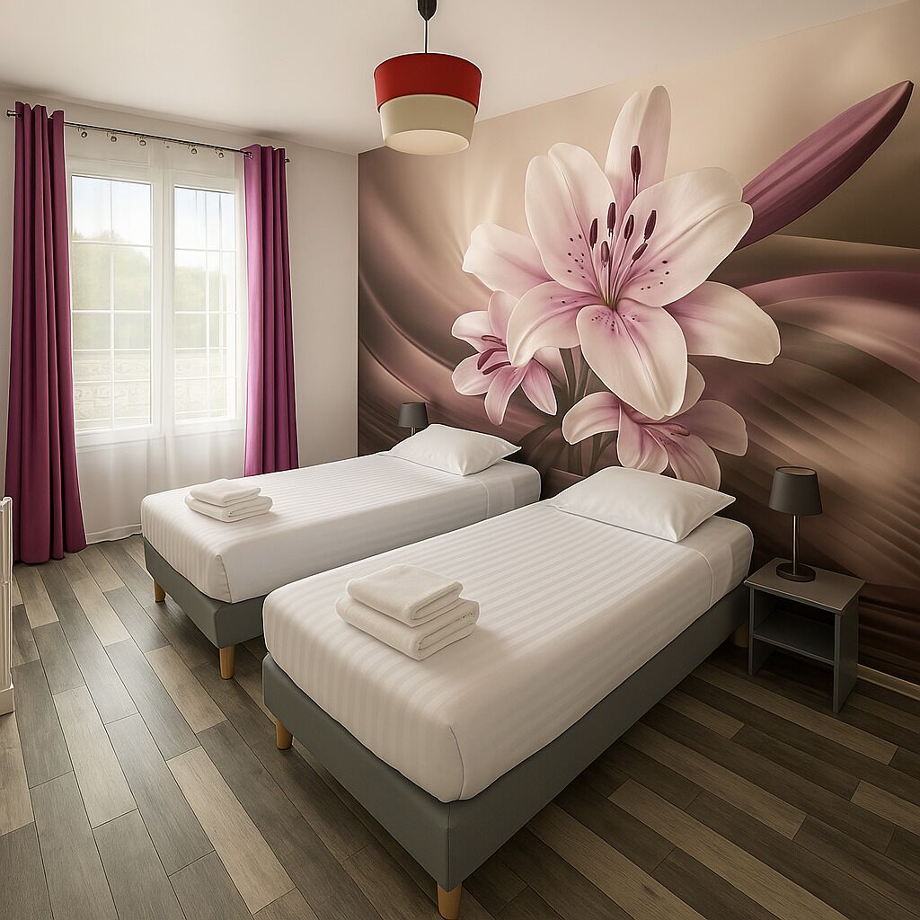 Premium bedding, individually decorated, individually furnished, desk