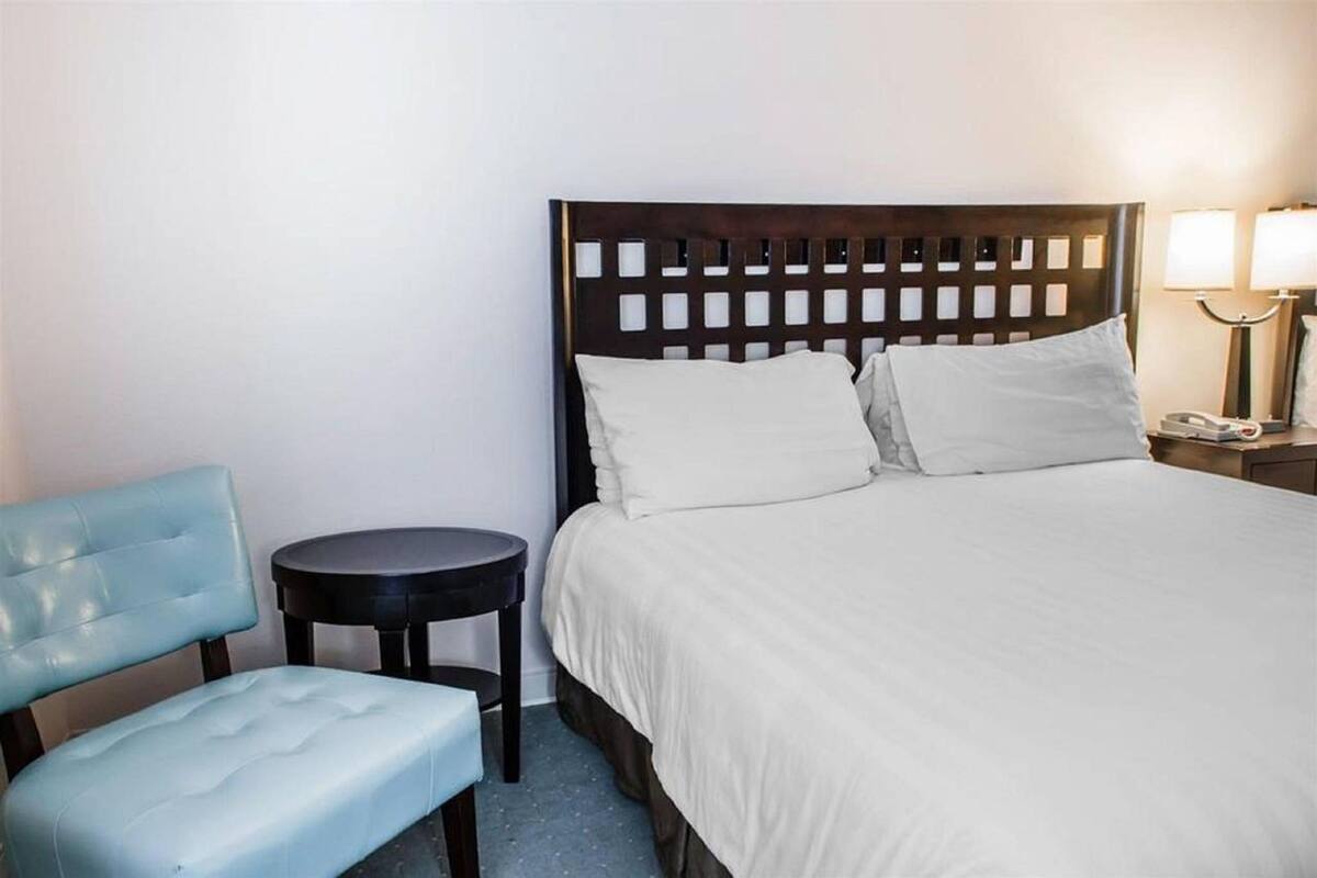 Pillow-top beds, iron/ironing board, free WiFi, bed sheets