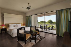 Premium Room, 1 King Bed, Courtyard View | Premium bedding, minibar, in-room safe, desk - Blue Ocean The Fern Resort & Spa Ganpatipule, Series by Marriott (Ratnagiri)