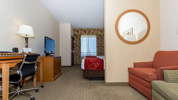 In-room safe, desk, iron/ironing board, free cribs/infant beds